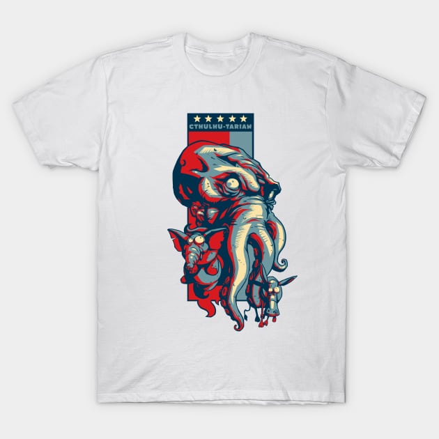 Cthulhu-tarian T-Shirt by TentaclesAndTeeth